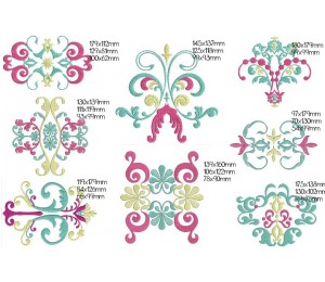 Stickserie - Floral Ornaments